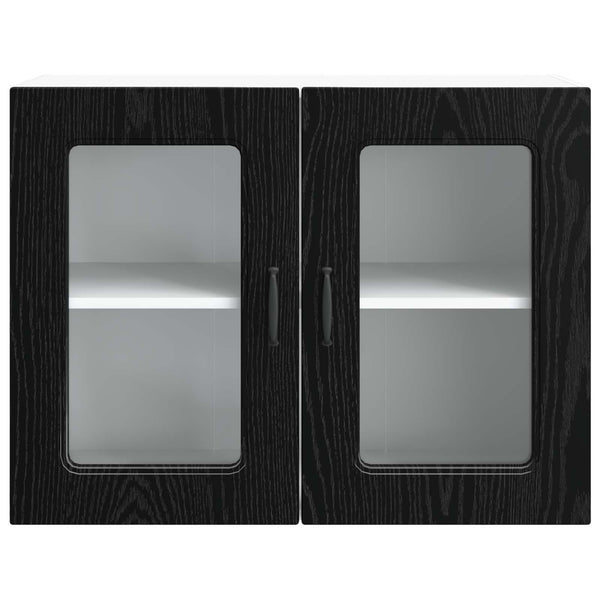 Küchenschrank Kalmar Schwarz Eiche 80cm