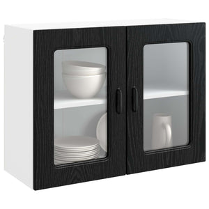 Küchenschrank Kalmar Schwarz Eiche 80cm