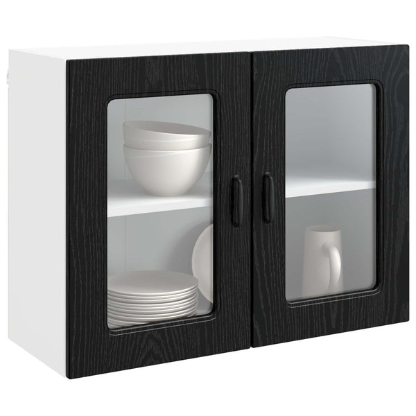 Küchenschrank Kalmar Schwarz Eiche 80cm