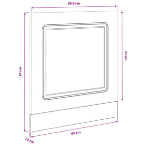 Küchenschrank Kalmar Schwarz Eiche 60 cm
