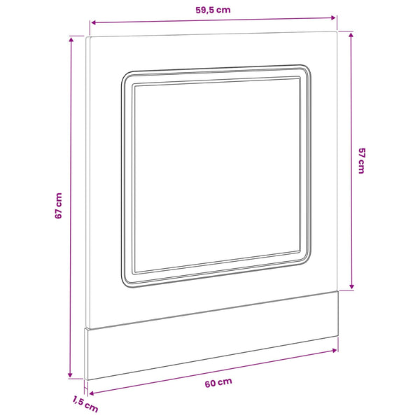 Küchenschrank Kalmar Schwarz Eiche 60 cm