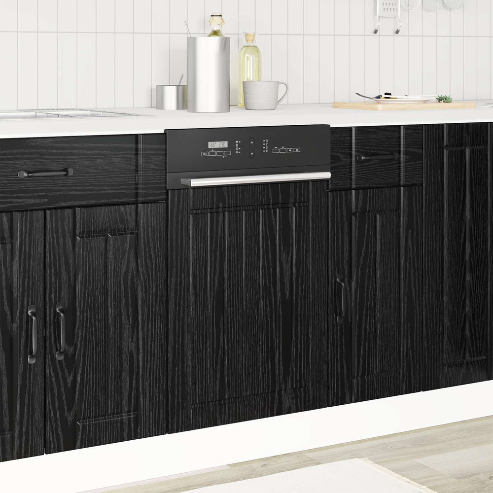 Küchenschrank Lucca Schwarze Eiche 45x67 cm