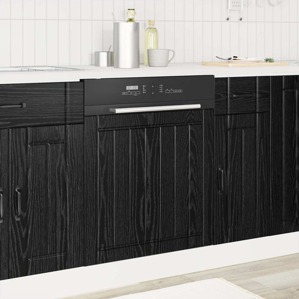 Küchenschrank Lucca Schwarze Eiche 60 cm