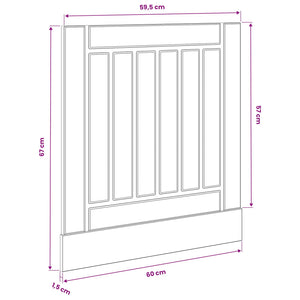 Küchenschrank Lucca Schwarze Eiche 60 cm