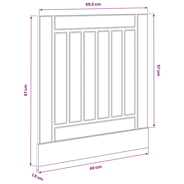 Küchenschrank Lucca Schwarze Eiche 60 cm