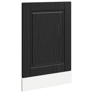 Küchenschrank Schwarz Eichen-Optik