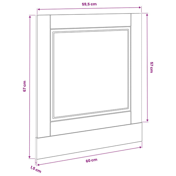 Küchenschrank Schwarz Eichen-Optik 60 cm