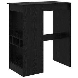 Bartisch mit Regal, Schwarz Eiche