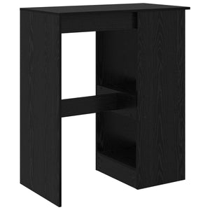 Bartisch mit Regal, Schwarz Eiche