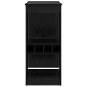 Bartisch mit Regal, Schwarz Eiche