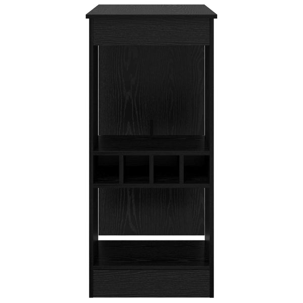 Bartisch mit Regal, Schwarz Eiche
