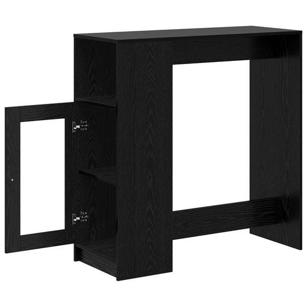 Bartisch Schwarz Eichenoptik 101 cm