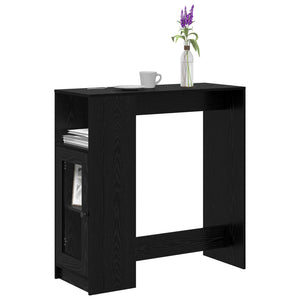 Bartisch Schwarz Eichenoptik 101 cm
