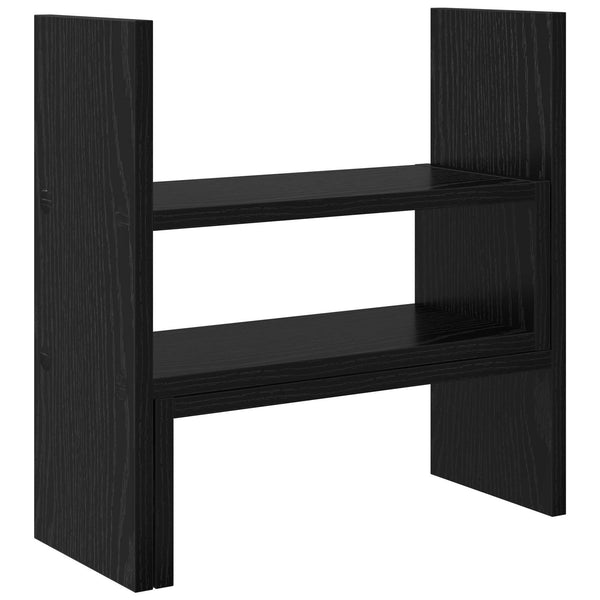 Monitorständer Schreibtisch Schwarz Eiche