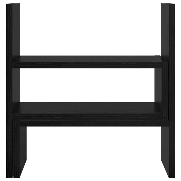 Monitorständer Schreibtisch Schwarz Eiche