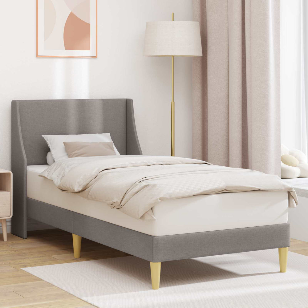 Bettrahmen Taupe 90x190 cm