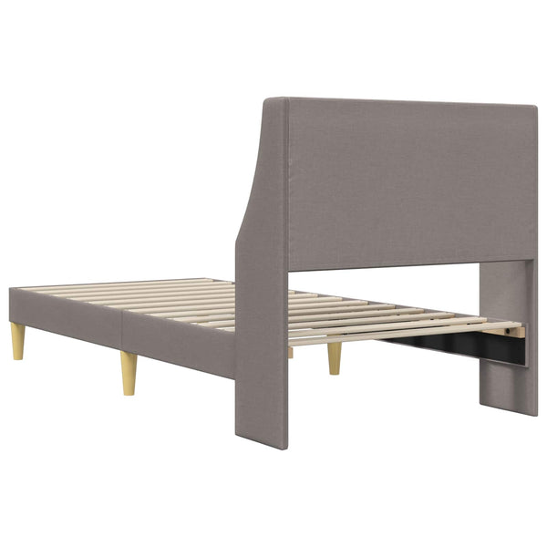 Bettrahmen Taupe 90x190 cm