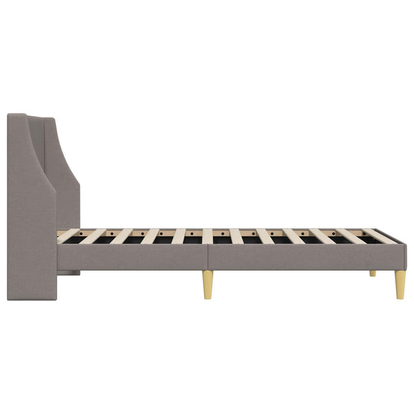 Bettrahmen Taupe 90x190 cm