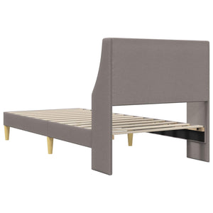 Bettrahmen Uni Taupe 100x200 cm