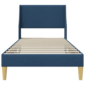 Bettrahmen Blau 100x200 cm mit Kopfteil