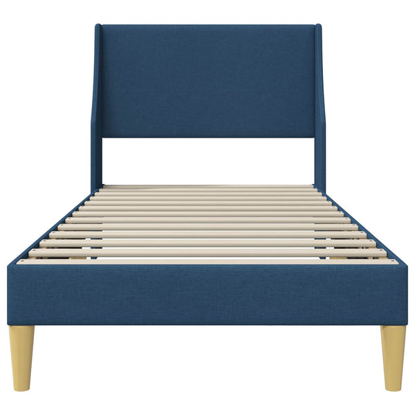 Bettrahmen Blau 100x200 cm mit Kopfteil