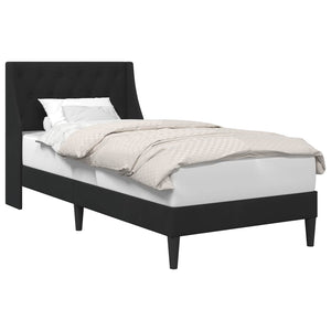 Schwarzes Samt Bettgestell 90x200 cm