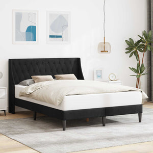 Schwarzes Samt Bettgestell 120x190 cm