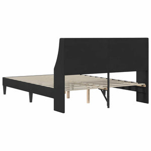 Schwarzes Samt Bettgestell 120x190 cm