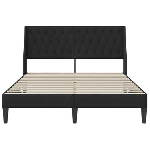 Schwarzes Samt Bettgestell 120x190 cm
