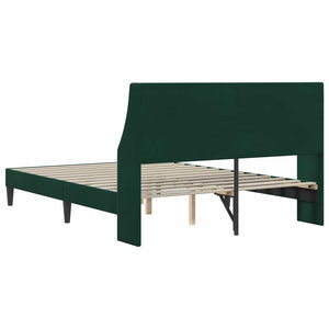Dunkelgrünes Samt Bettgestell 140x190 cm