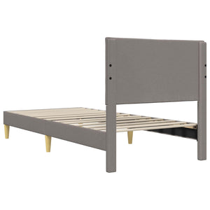 Bettrahmen Taupe 80x200 cm