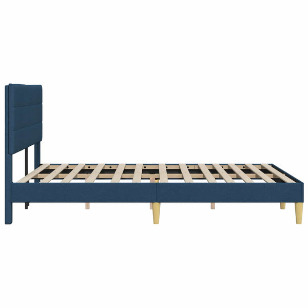 Bettrahmen Blau Stoff 160x200 cm