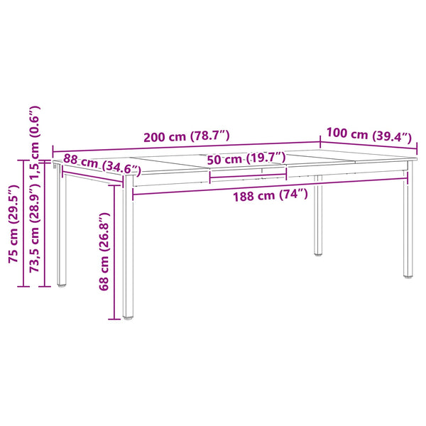 Esstisch Kiefer Massivholz 200cm