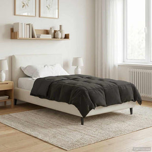 vidaXL Couverture d'été matelassée anthracite 155 x 200 cm Microfibre
