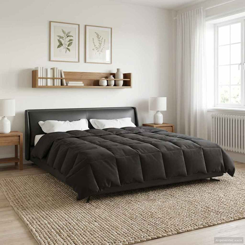Sommerdecke Anthrazit 200x240 cm Mikrofaser