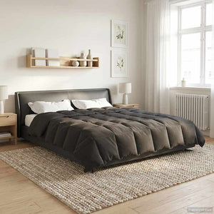 Anthrazit Sommerdecke 200x220 cm Mikrofaser