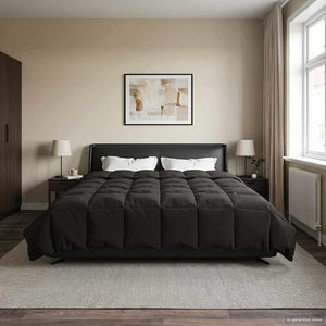 Anthrazit Sommerdecke 200x220 cm Mikrofaser