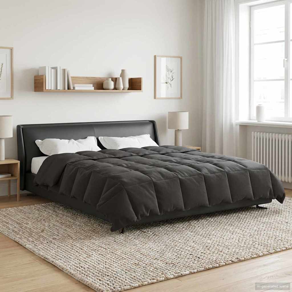 Sommerdecke Anthrazit 220x240 cm Mikrofaser