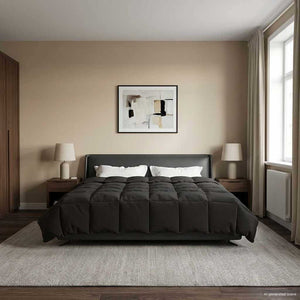 Sommerdecke Anthrazit 220x240 cm Mikrofaser