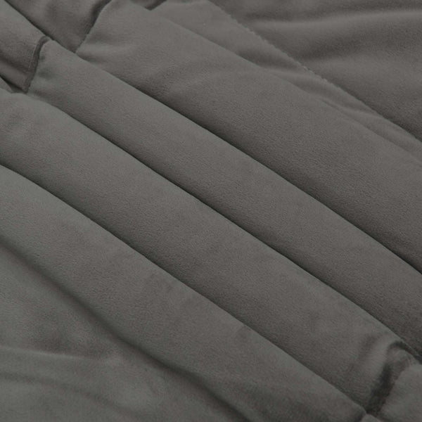 vidaXL Quilted Summer Duvet Light Grey 135 x 220 cm Microfiber