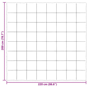 vidaXL Couette d'été matelassée gris clair 200 x 220 cm Microfibre