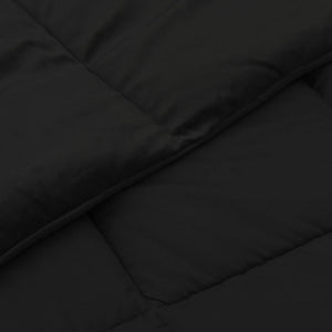 Schwarze Sommerdecke 200x240 cm Mikrofaser