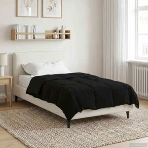 Schwarze Sommerdecke 135x220 cm Mikrofaser