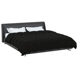 Schwarze Sommerdecke 200x220 cm Mikrofaser