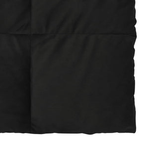 Schwarze Sommerdecke 220x240 cm Mikrofaser