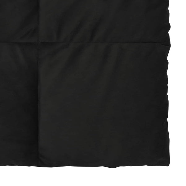 Schwarze Sommerdecke 240x260 cm Mikrofaser