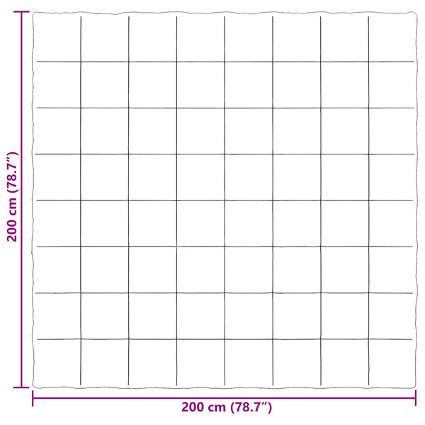 vidaXL Couette d'été matelassée Vert 200 x 200 cm Microfibre
