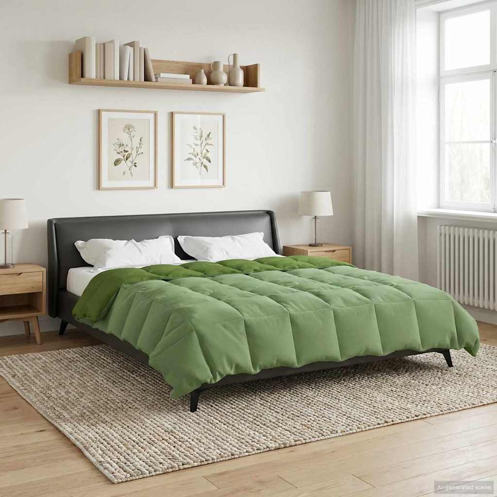 Grüne Sommerdecke 200x240 cm Mikrofaser