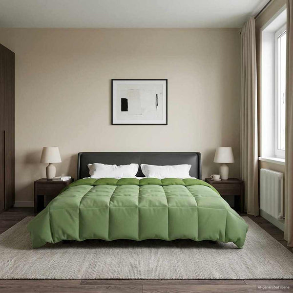 Grüne Sommerdecke 200x240 cm Mikrofaser