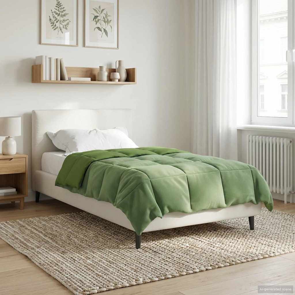 Grüne Sommerdecke 135x220 cm Mikrofaser